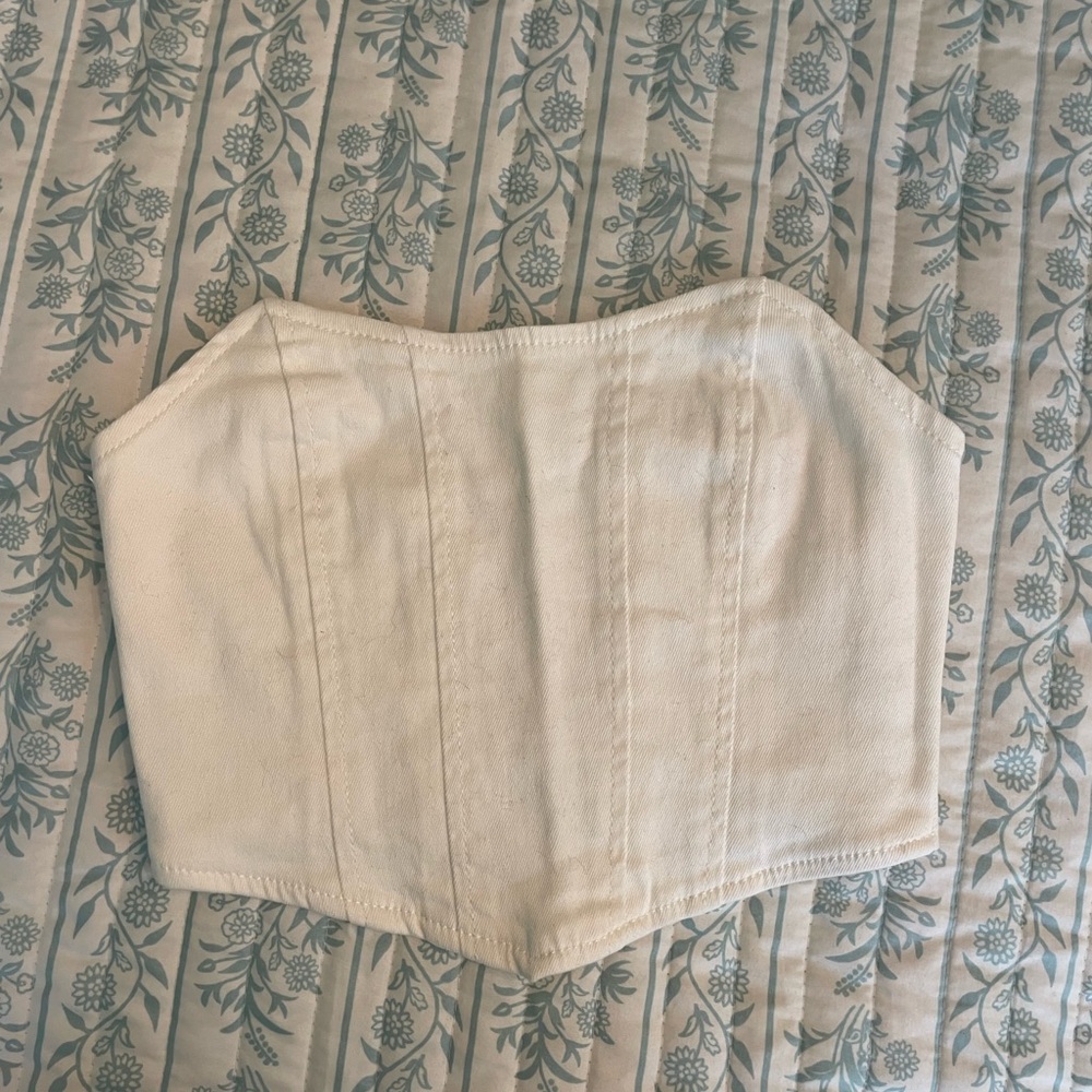 Edikted White corset Top